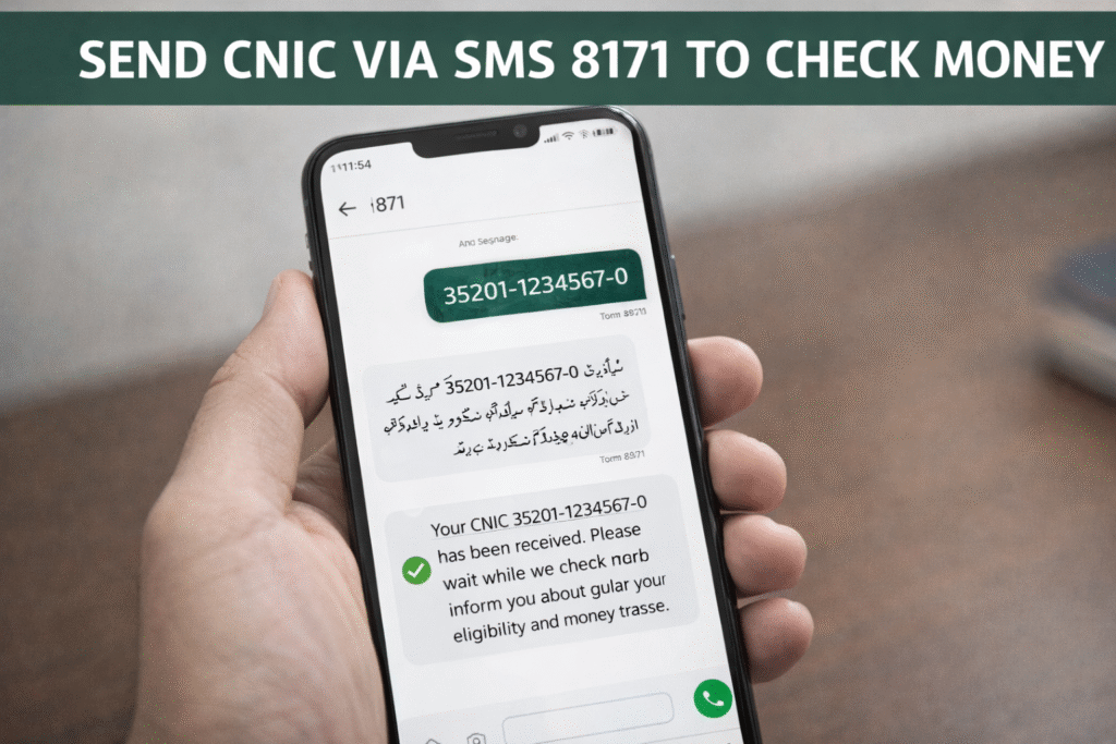 How to Check BISP Payment via CNIC (8171)